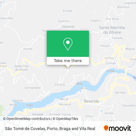 São Tomé de Covelas map