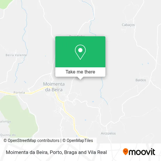 Moimenta da Beira map