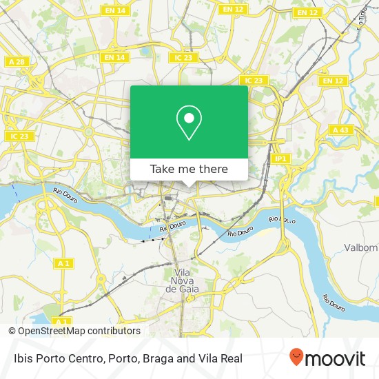 Ibis Porto Centro map