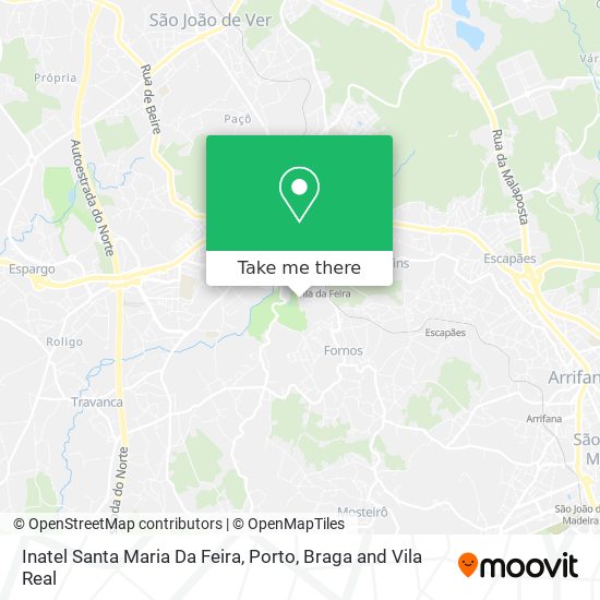 Inatel Santa Maria Da Feira mapa