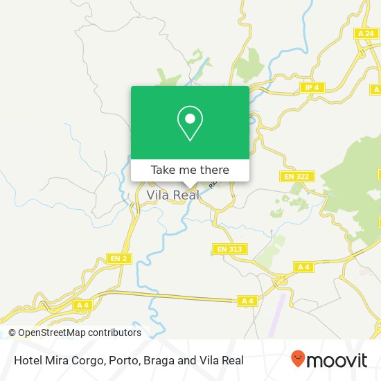 Hotel Mira Corgo mapa