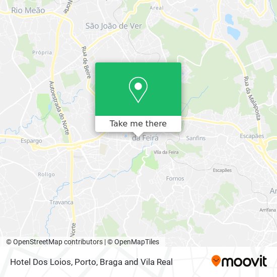 Hotel Dos Loios mapa
