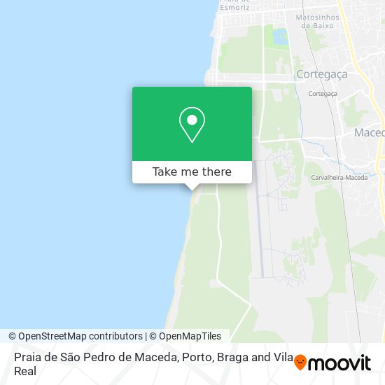 Praia de São Pedro de Maceda map