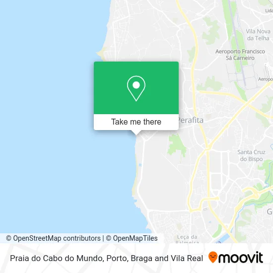 Praia do Cabo do Mundo map