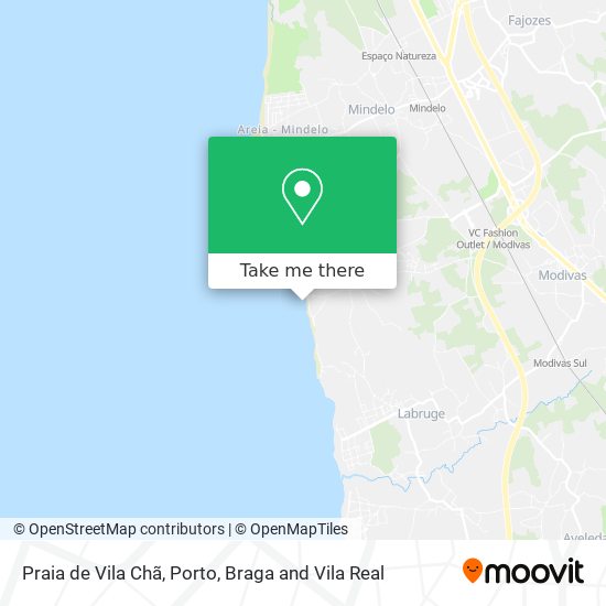 Praia de Vila Chã map