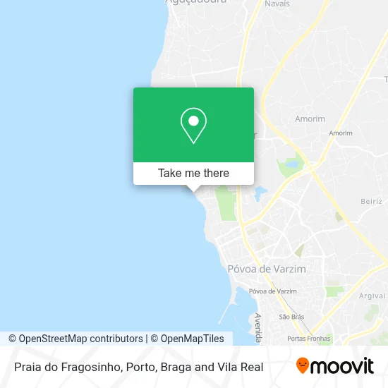 Praia do Fragosinho map