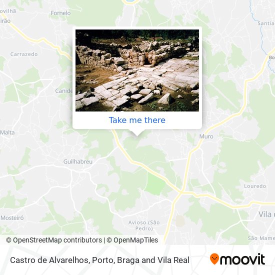 Castro de Alvarelhos mapa