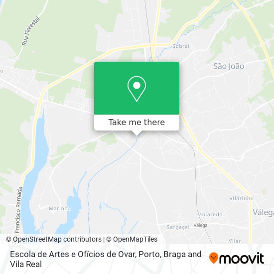 Escola de Artes e Ofícios de Ovar map
