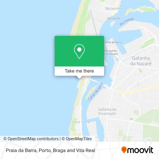 Praia da Barra map