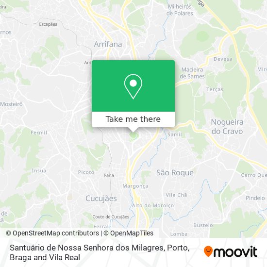 Santuário de Nossa Senhora dos Milagres map