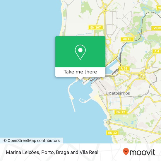 Marina Leixões map