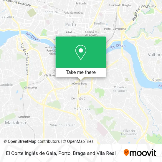 El Corte Inglés de Gaia map