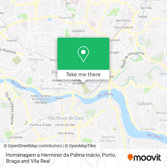 Homenagem a Hermínio da Palma Inácio mapa