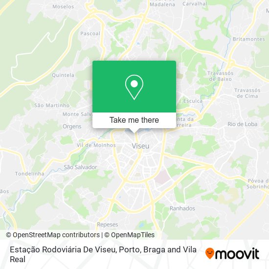 Estação Rodoviária De Viseu map