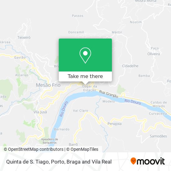 Quinta de S. Tiago map