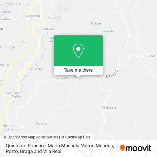 Quinta do Roncão - Maria Manuela Matos Mendes mapa