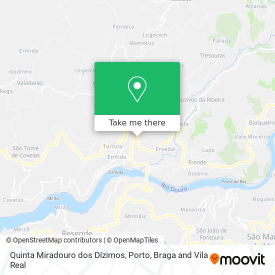 Quinta Miradouro dos Dízimos mapa