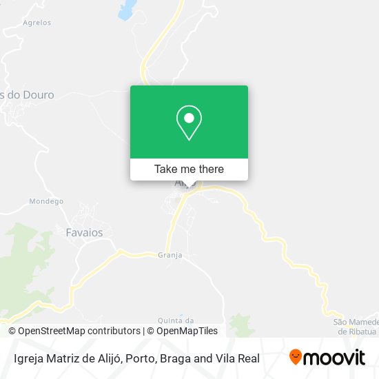 Igreja Matriz de Alijó map
