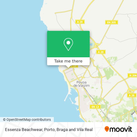 Essenza Beachwear map