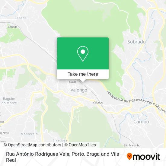 Rua António Rodrigues Vale map