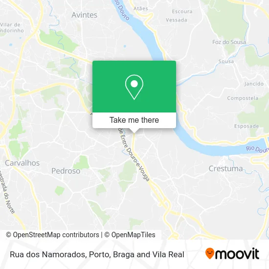 Rua dos Namorados map