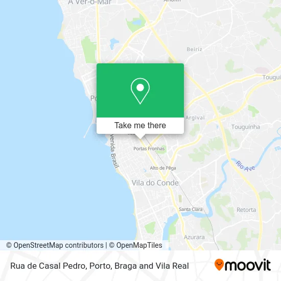 Rua de Casal Pedro map