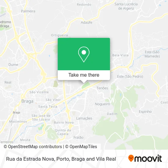 Rua da Estrada Nova map