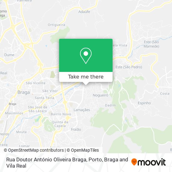 Rua Doutor António Oliveira Braga map