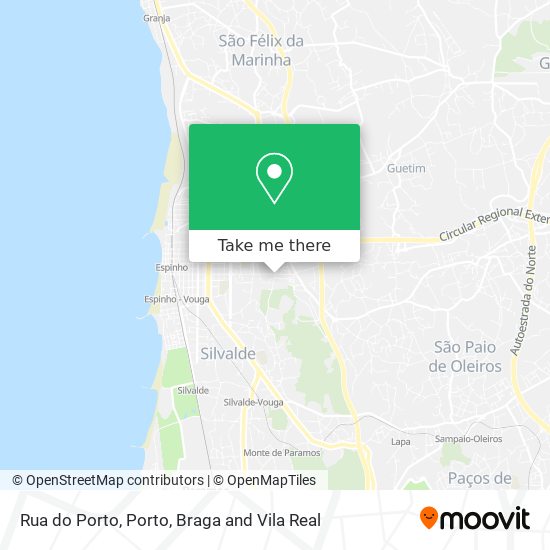 Rua do Porto map