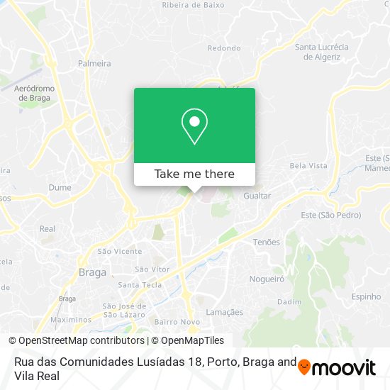 Rua das Comunidades Lusíadas 18 mapa