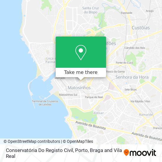 Conservatória Do Registo Civil mapa