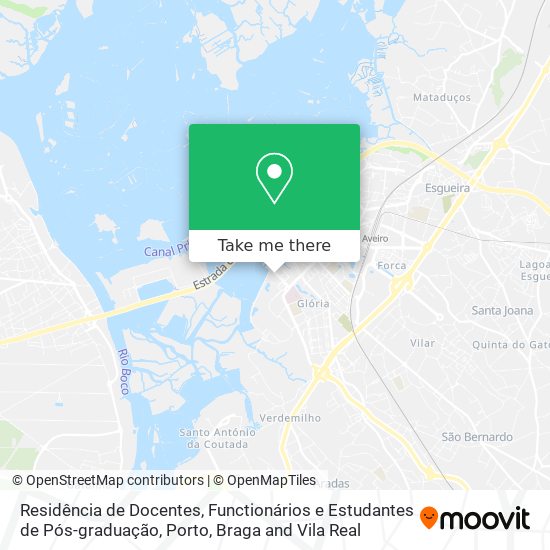 Residência de Docentes, Functionários e Estudantes de Pós-graduação map