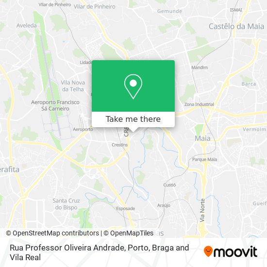 Rua Professor Oliveira Andrade mapa