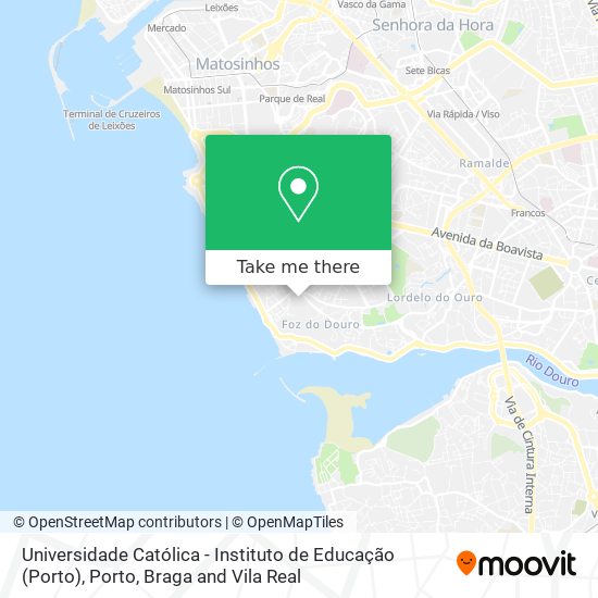 Universidade Católica - Instituto de Educação (Porto) map