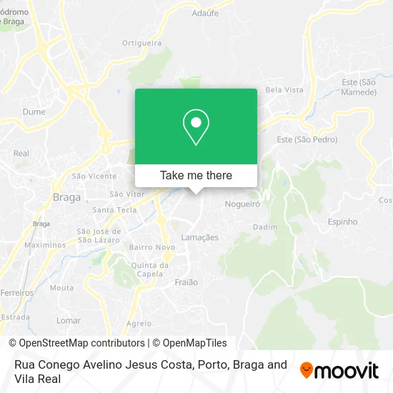 Rua Conego Avelino Jesus Costa map