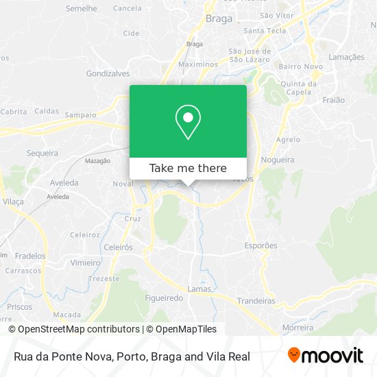 Rua da Ponte Nova map