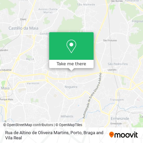 Rua de Altino de Oliveira Martins map