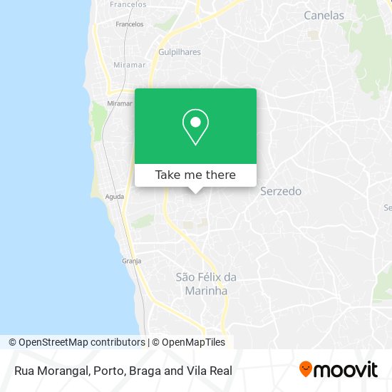 Rua Morangal map