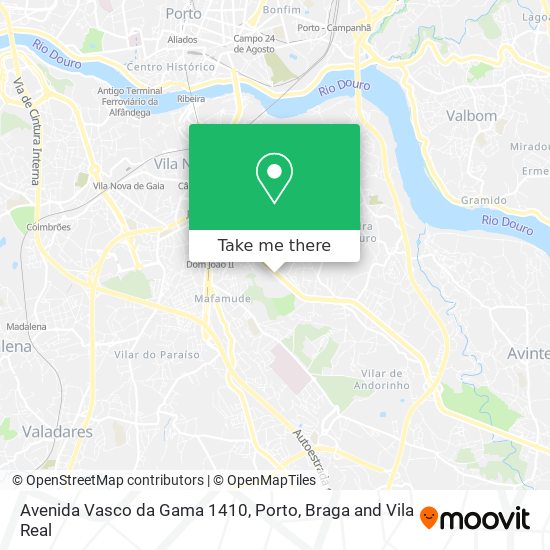 Avenida Vasco da Gama 1410 map