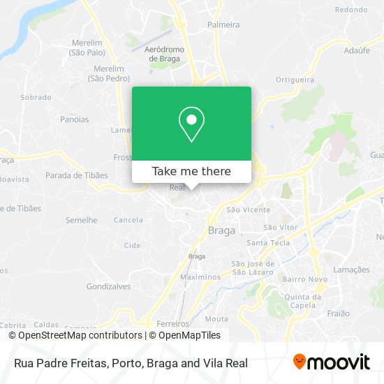 Rua Padre Freitas map