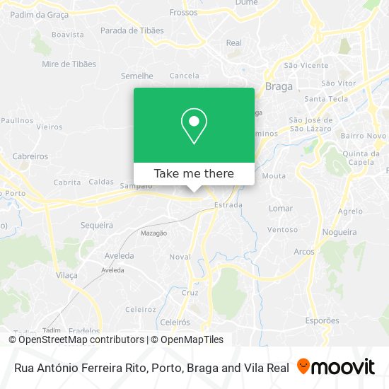 Rua António Ferreira Rito map