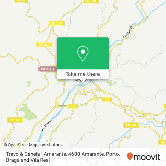 Travo & Canela - Amarante, 4600 Amarante map