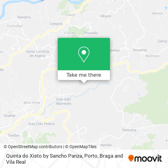 Quinta do Xisto by Sancho Panza map