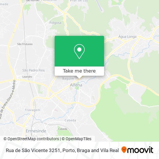 Rua de São Vicente 3251 map