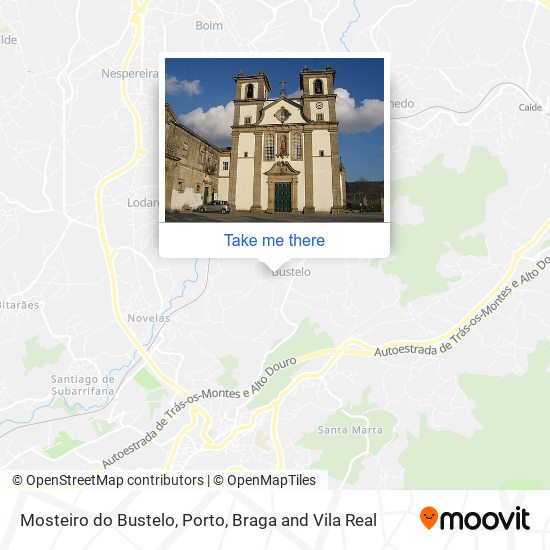 Mosteiro do Bustelo map