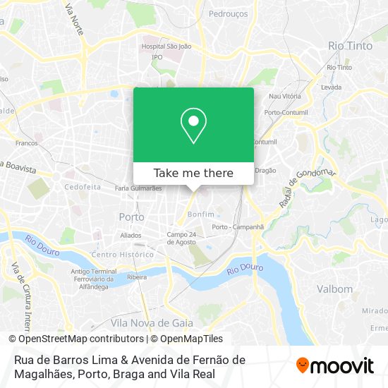 Rua de Barros Lima & Avenida de Fernão de Magalhães mapa