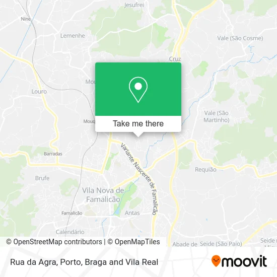 Rua da Agra map