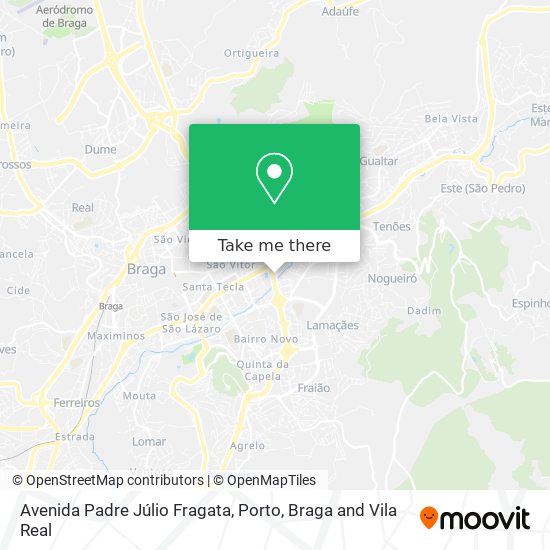 Avenida Padre Júlio Fragata mapa