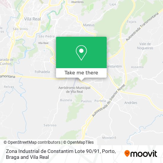 Zona Industrial de Constantim Lote 90 / 91 mapa