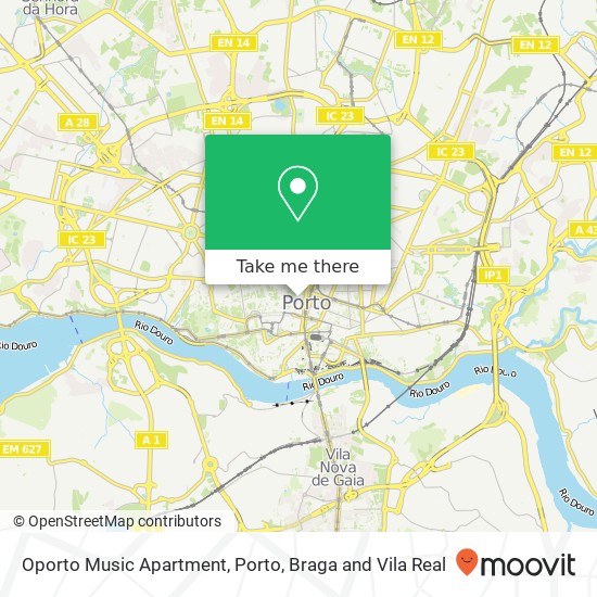 Oporto Music Apartment map
